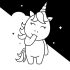 Dessin licorne – Coloriage licorne